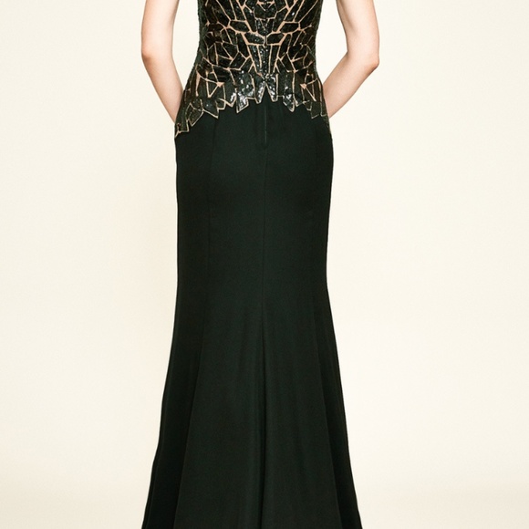 Tadashi Shoji Peake Sequin Embroidered Gown - Picture 3 of 8